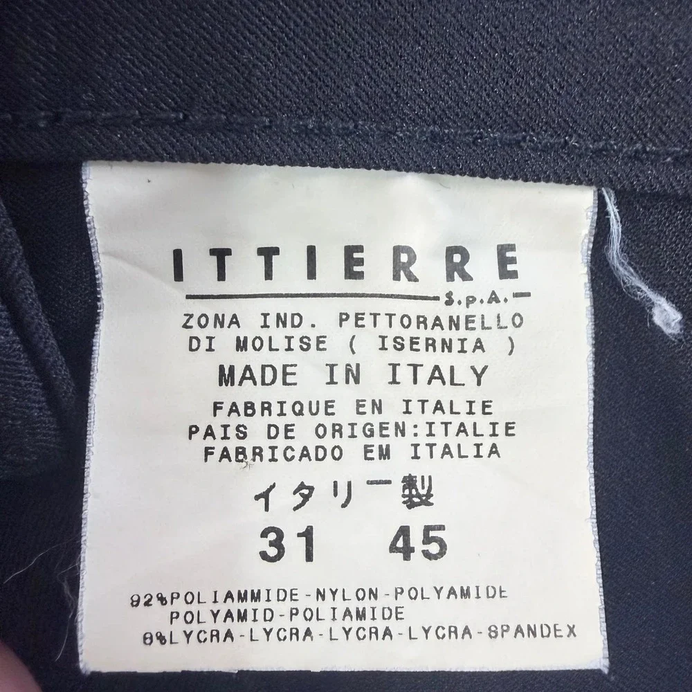 Versace Jeans Couture Trousers Black Medusa Hardware‎ Size 31 45